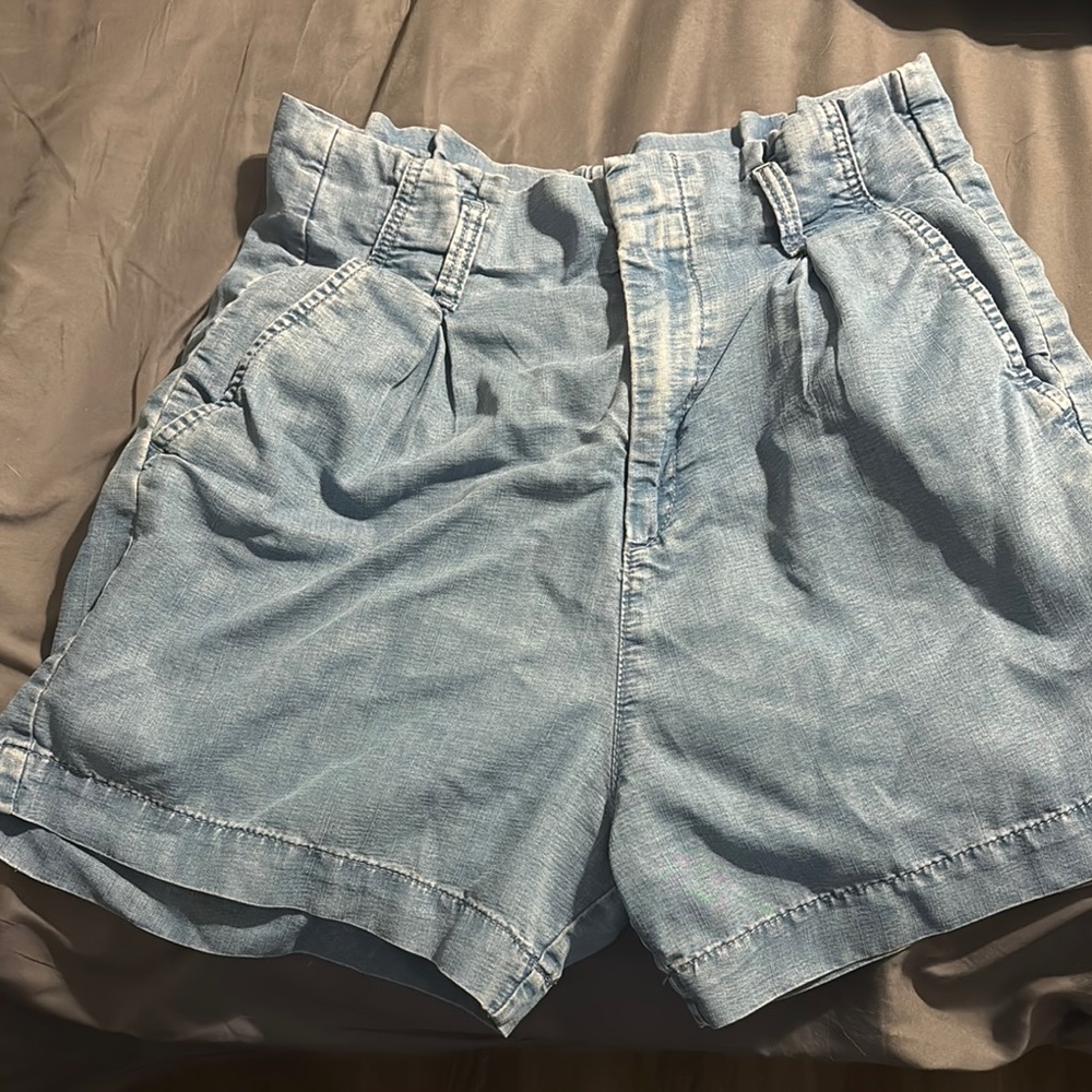 Women's Light Blue Denim Shorts